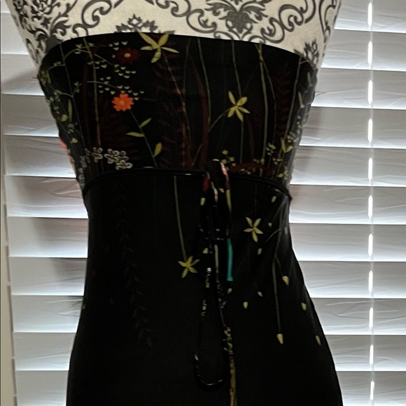 Strapless maxi tropical vibes beach dress - Picture 3 of 6